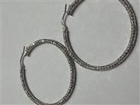 Orecchini Domar Donna Cerchi argento 925 diamantati in Argento ORAR-500-280 - ORAR-500-280